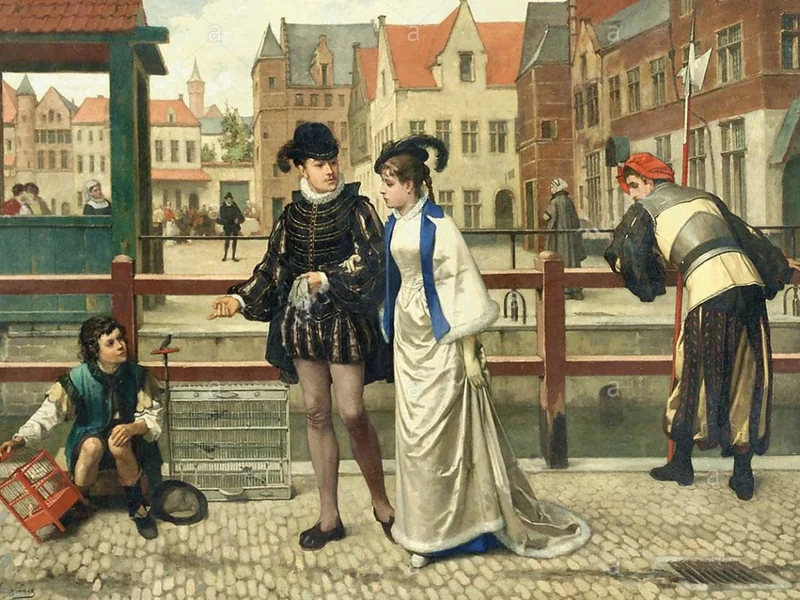 1827-Frans Vinck - L'uccellatore